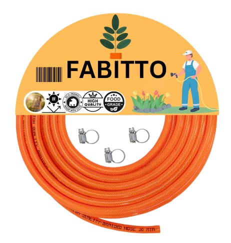 See full amazon price history chart for FABITTO Garden Heavy-Duty Braided Hose Pipe with 3 Clamps for Watering Home Garden, Car Washing, Floor Cleaning & Pet Bathing, Orange (1 INCH HOSE PIPE, 10 Meters) FABITTO Garden Heavy-Duty Braided Hose Pipe with 3 Clamps for Watering Home Garden, Car Washing, Floor Cleaning & Pet Bathing, Orange (1 INCH HOSE PIPE, 10 Meters) (B0BTMWCSBK) Amazon Price History, Amazon Price Tracker