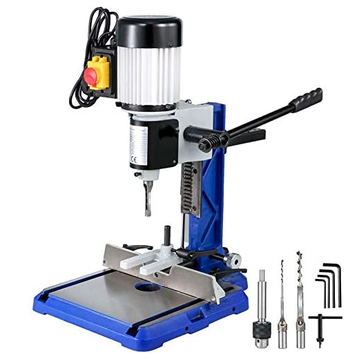 VEVOR Bench Mortiser 3/4 HP,Woodworking Mortise Machine with Heavy-Duty Cast-Iron Base,Benchtop Mortising Machine,for Making Round Holes Square Holes, or Special Square Holes in Wood