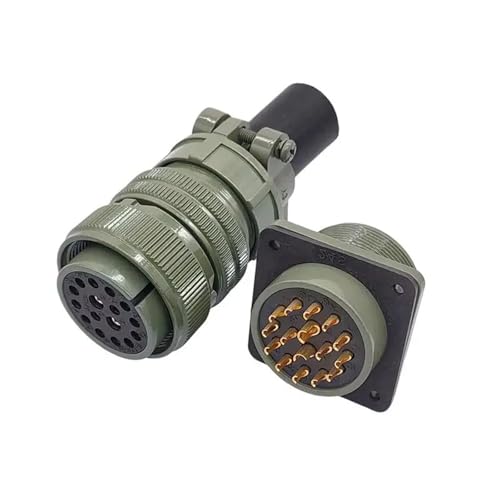 Enchufe circular militar MS3106 tipo 24-28S compatible con base de panel MS3102 y MS3108 4