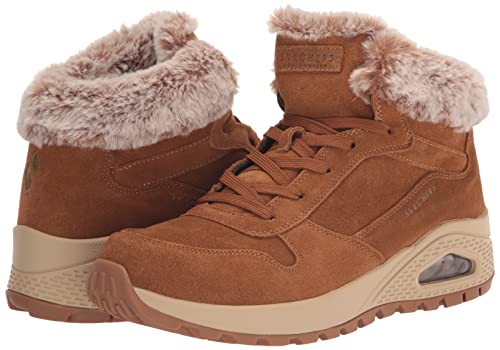 Skechers Women's Uno Rugged-Wintriness Ankle Boot, Chestnut, 8.5 #TOP6