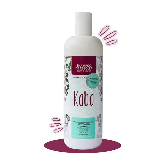 Kaba Red Onion Shampoo For Hair Growth & Hair Loss, No Onion Smell, Clinically
