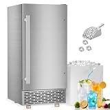 AMADVI 100 lb Under Counter Ice Maker with 55 lb Bin