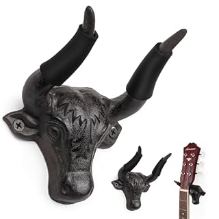 Adowes Guitar Wall Mount Hook 2 Pack, Cool Guitar Wall Hanger Cast Iron, Decorative Guitar Holder, Guitar Accessories for Acoustic, Electric Guitar, Bass, Ukulele, Banjo, Animal Decor, Guitar Gifts - Les Beatles, Paul McCartney, John Lennon, RIngo Starr, George Harrison