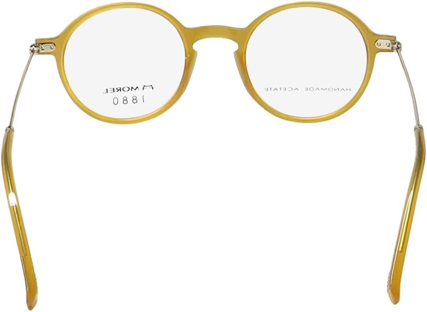 MOREL 1880 60144m Eyeglass Frame/Glasses Handmade Acetate Round Lenses Full-Rim