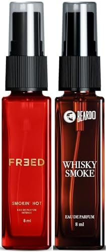 Beardo Whisky Smoke & Freed Smokin' Hot Perfume Set for Men & Women | Long Lasting Fragrance | Date Night Perfume | Pack of 2 Eau de Parfum (8ml Each)