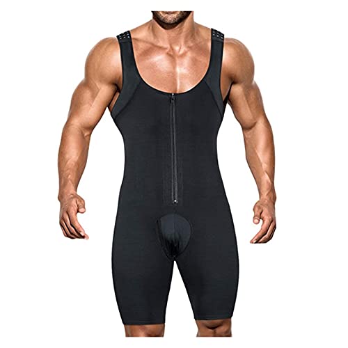 XMXM Men Bodysuit Fajas Colombianas para Hombre Weight Loss Tummy Control Full Body Shaper Plus Size Waist Trainer