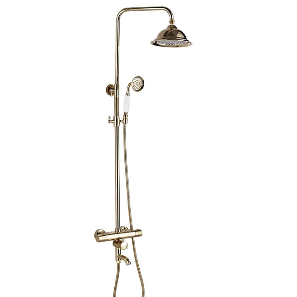 Robinet de douche thermostatique de salle de bain avec douchette à main