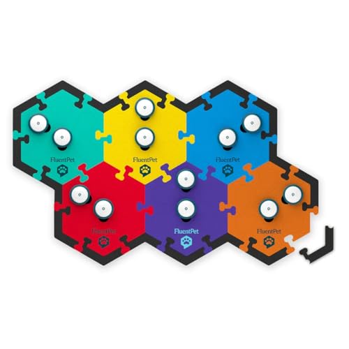 FluentPet Edge Pieces (Set of 32) - for Hextiles that Hold Cat & Dog Buttons for Communication - Edge Pieces Protect Talking Buttons for Dogs Hextiles from Dirt Build-Up & Damage by FluentPet - Used condition - US$18.95