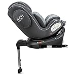 Osann Eno360 SL Kindersitz mit Isofix+Standfuß Gruppe 0+/1/2/3 (0-36 Kg) drehbarer Reboarder - Dark Grey Melange