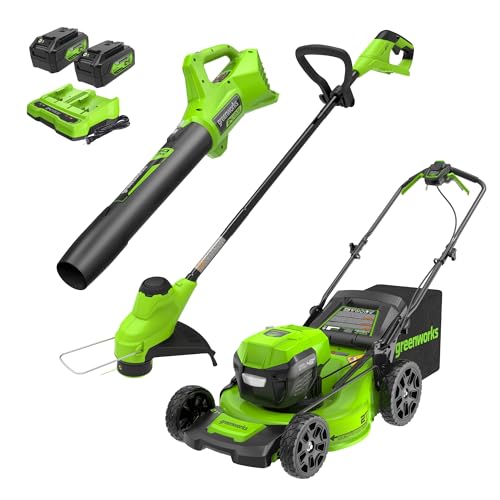 Greenworks 48V (24V x 2) 21in Mower/Blower/Trimmer Kit/ Battery Kit