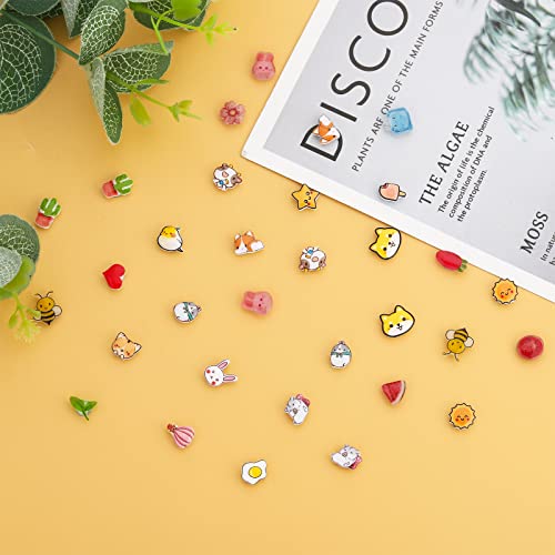 Newitin 30 Pairs Magnetic Stud Earrings For Girls Clip On Earrings Hypoallergenic Earrings Non Piercing Girls Earrings Cute Magnetic Earrings For Kids Women #TOP2