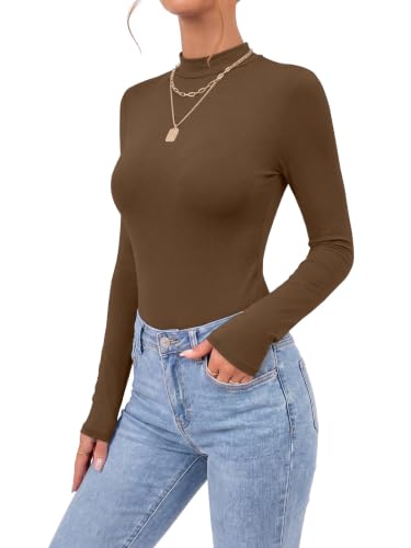 Image of OPOIPIN Women's Long Sleeve Basic Bodysuit