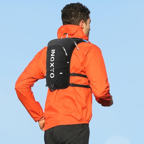 Image of INOXTO Running Hydration Vest Backpack,Lightweight Insulated Pack with 1.5L Water Bladder Bag Daypack for Trail Hiking Running Cycling Race Marathon for Women Men