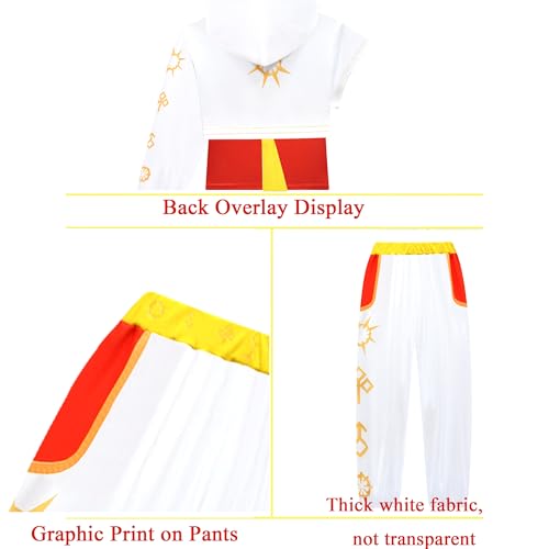 Kids Girls Zombies Nova Outfits Halloween Cheerleader Uniform 4pcs Clothes4