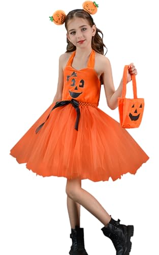 Robe tutu citrouille pour offrir à un anniversaire ou fête déguisée