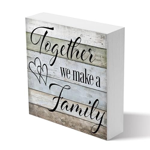 Box-Sign-Wood-Block-Sign-Quote-Sign-Together-We-Make-A-Family-Home-Decor-Wall-Hanging-Box-Sign-Tabletop-Home-Decor-Office-Desk-Block-Plaque-Wood-Box-Cubicle-Accessories-Organizers-Decor Box Sign Wood Block Sign Quote Sign Together We Make A Family Home Decor Wall Hanging Box Sign Tabletop Home Decor Office Desk Block Plaque Wood Box Cubicle Accessories Organizers Decor