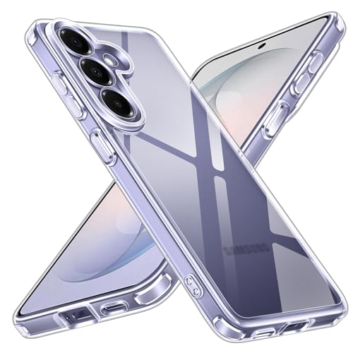 ivoler Coque HD Clair Anti-Jaunissement pour Samsung Galaxy S26+ 5G / S26 Plus 5G, Militare Étui de Protection Transparente Antichoc, Mince Dur PC Dos...