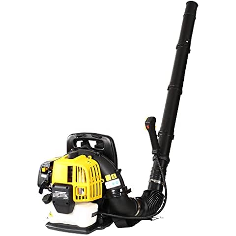 Ajikgn Leaf Blower, Gasoline Blower Epa Compliant 52cc Black Yellow Plastic Cover