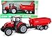 Toyland Tracteur et remorque 37 cm Rouges avec lumières et Son - Jouets de Ferme pour Enfants (Tracteur et remorque Rouge)