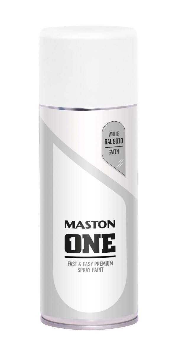 MASTON One spuitlak zijdeglans white (RAL 9010) 400 ml