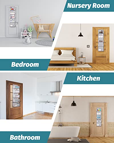 Over The Door Organizer With 5 Pockets, Over Door Pantry Organization, Hanging Organizers And Storage For Closet, Clothes, Diapers, Kids Toy, Bathroom, Bedroom, Dorm Room, Nursery With 2 Metal Hooks #TOP4