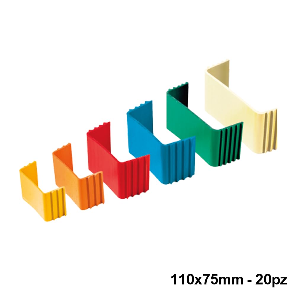 3S SuperSamaStore Support de Goulotte pour Climatiseur, Étrier de Fixation/Clip de Blocage pour Tubes en Cuivre Pré-isolés pour Climatisation, Fast Block, 110x75 mm, PVC, Lot de 20 Pièces