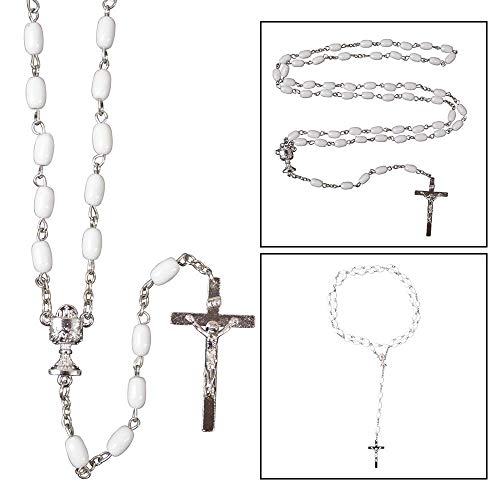 First Communion Kit | Boys and Girls First Communion Bundle | Black or White | Comes with Communion Book, Rosary, Scapular and Pin | Kit Comes with Plastic Holding Case | Christian Home Goods2