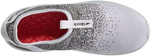 Speedo Women's Water Shoe Surfknit Pro, White/Grey/Black, 10 | Image 4