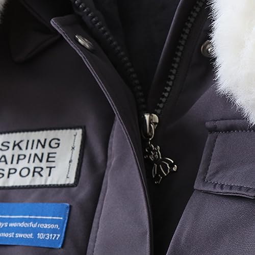Sneeuwpak baby met bontkraag capuchon winddicht warm jongens Sneeuwpak baby met bontkraag capuchon winddicht warm jongens