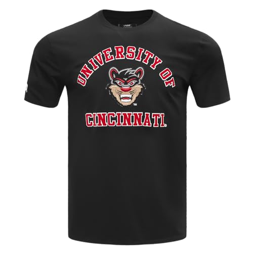 Pro Standard Mens University of Cincinnati Classic Chenille Short Sleeve Tee Black L