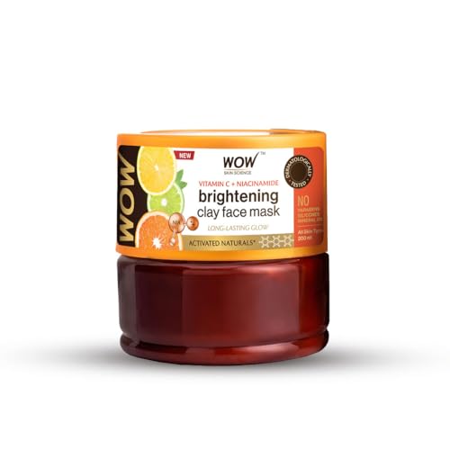 Wow Skin Science Vitamin C Glow Clay Face Mask With Lemon & Orang...