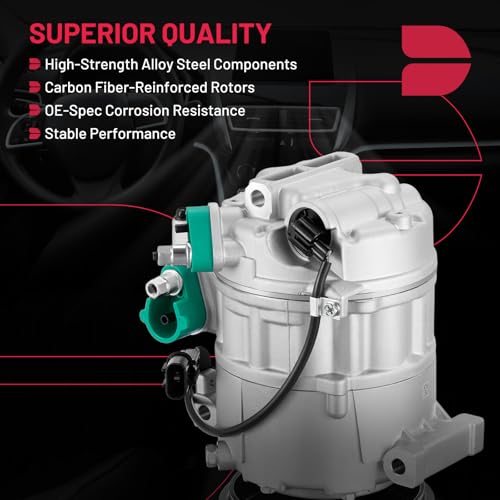 BDFHYK 178315 Air Conditioning A/C Compressor with Clutch Compatible with Hyundai Equus V8 5.0L 2011-2013, Genesis V8 4.6L 2009-2012