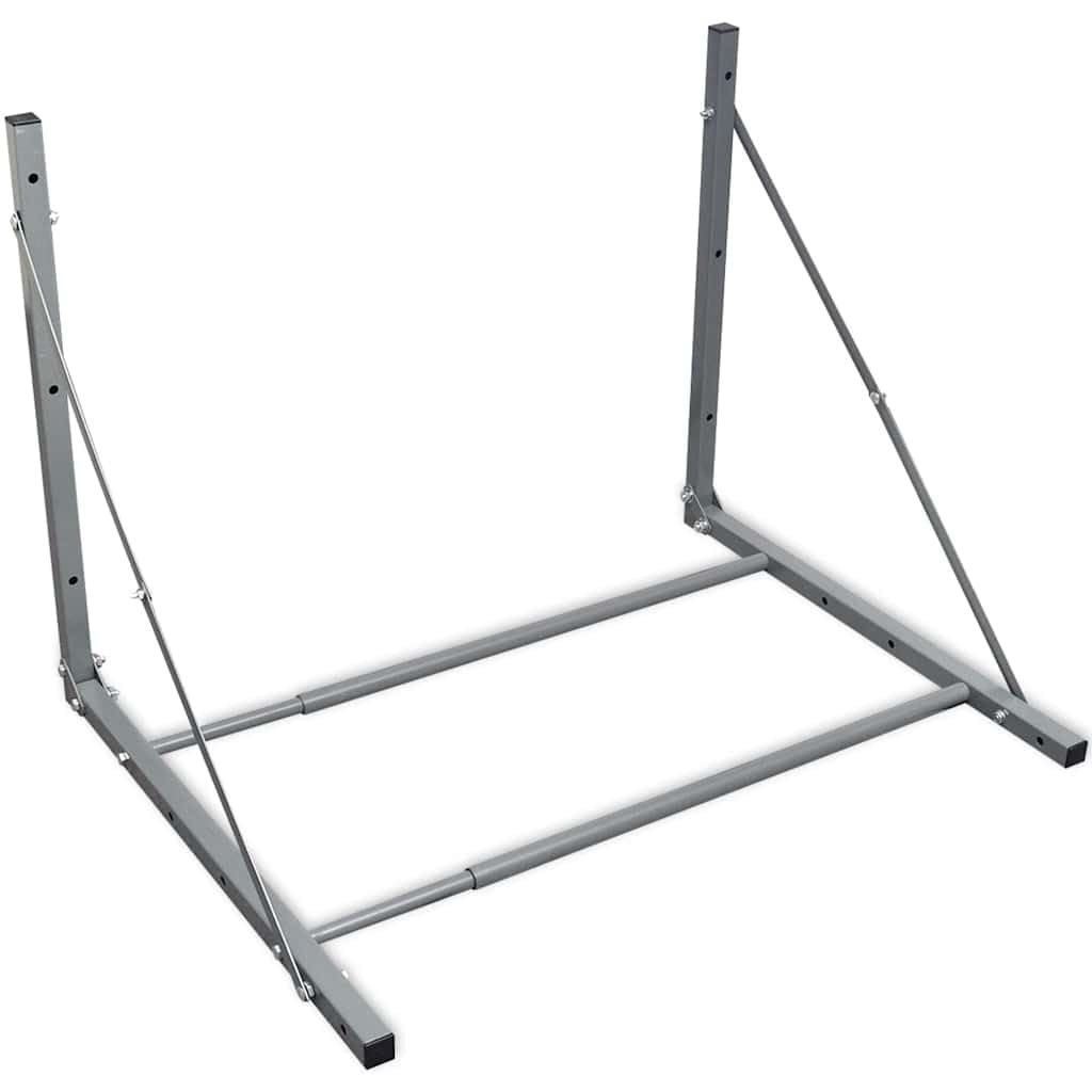 Vidaxl Silver Tyre Rack, Tyre Storage Rack Tyre Organiser Shelf, Foldable Storage Stand Wheel Stand For Home Garage Workshop, Steel