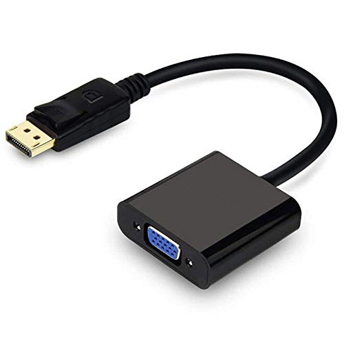 TERABYTE Display Port DP Male to VGA Female Adapter Cable for DELL, HP, AMD (Black) (B08R657PX4) Amazon Price History, Amazon Price Tracker