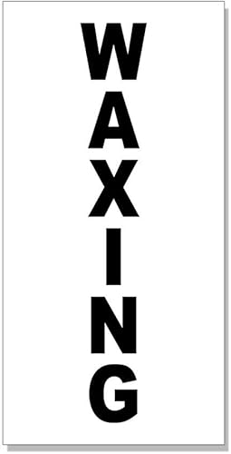 Etiqueta engomada negra con cera para tienda al por menor de 8 pulgadas