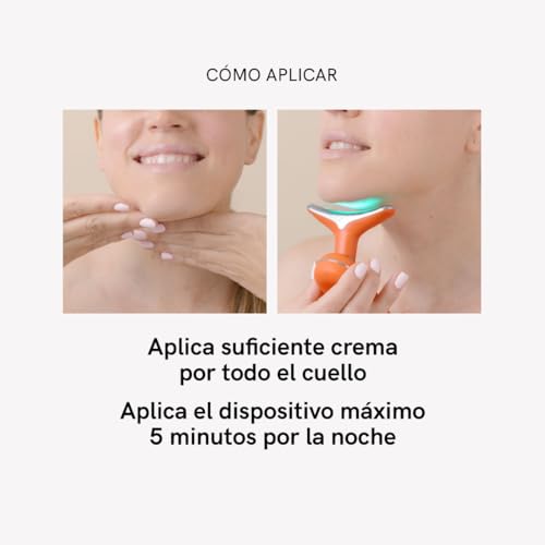 Masajeador facial y cuello profesional para una rutina de cuidado y lifting en casa 6