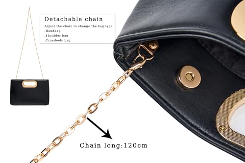 Image of Women's Woven Evening Bag Casual Leather Shoulder Handbag Fashion Clutch Purse