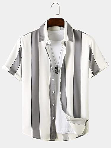 Image of Lymio Men's Polyester Slim Fit Stylish Printed Casual Shirt (Patta)
