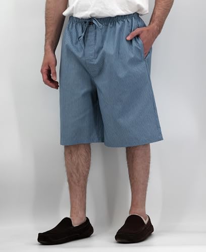 Image of Andrew Scott Men's Lounge Pajama Shorts | Cotton Blend Soft & Light PJ Bottom | Drawstring & Pockets | Multi Packs-Colors
