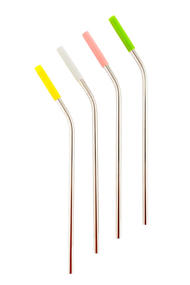 Koala International Paille Coctel, acier inoxydable