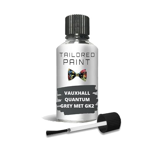 Tailored Paint Quantum Grey Met Gk2 For Vauxhall Touch Up Paint With Brush (Touch Up Paint)