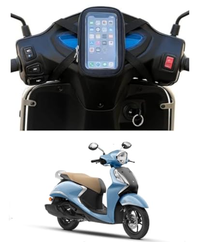 Image of NISHI Universal Mobile Holder /Stand /Mount Pouch for Scooters Scooty (Yamaha Fascino)