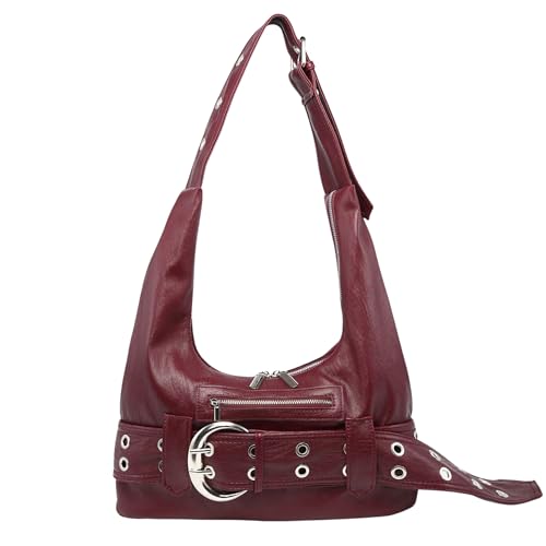 Hobo Bag for Women Vegan Leather Slouchy Tote Bag Vintage Medium Y2K Shoulder Handbag