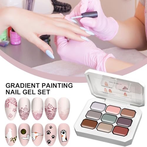 Gel de uñas sólido para eliminar goteos en diseños con esponjas de gradiente precisas 2