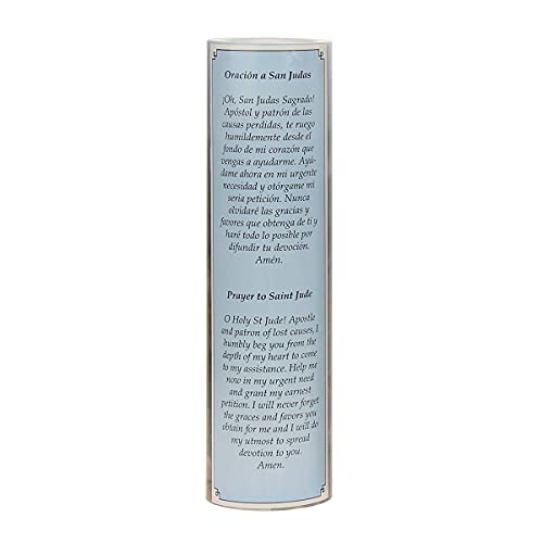Stonebriar St. Jude Flameless LED Devotional Prayer Candle with Automatic Timer - Thumbnail 3