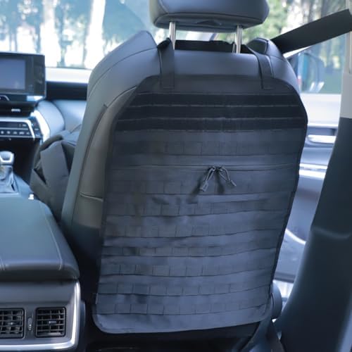 Car Seat Back Organizer, Tactical Molle Vehicle Panel Universal F...