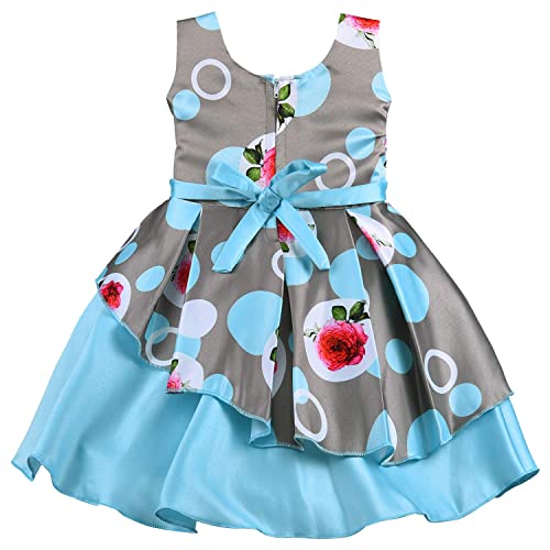 Image of Wish Karo Baby Girls Satin Frock Dress-(fe2803)