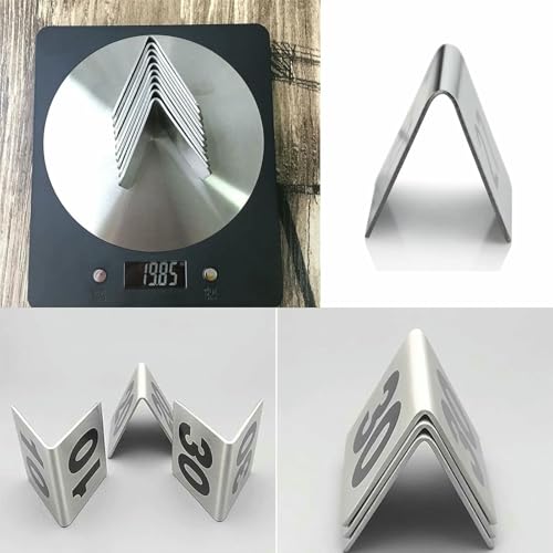 Numéros de table en acier inoxydable durable pour mariages et grands banquets - 6