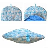Yhenlovtt Copertura isolante per teiera, 28 x 23 cm, in tessuto di cotone, per conservazione del calore, antipolvere, accessorio da cucina per teiere, capacità 7002000 ml, con Han (27)
