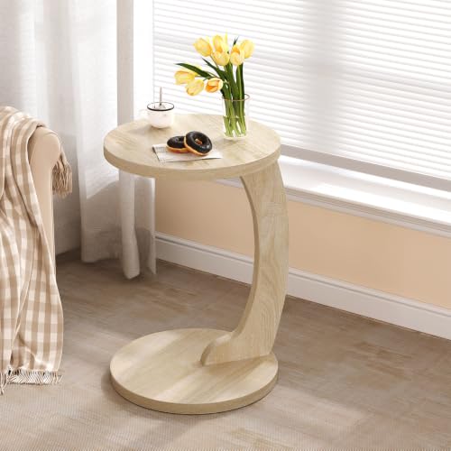 WOLTU Beistelltisch Couch, Couchtisch rund, Sofatisch Kaffeetisch – Ansicht 3